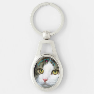 Porte-clés Personnaliser Photo Animaux de compagnie Chat/Chie