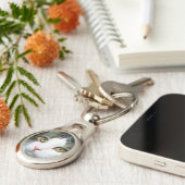 Porte-clés Personnaliser Photo Animaux de compagnie Chat/Chie (Côté )