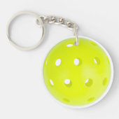 Porte-clés Personnaliser Pickleball Monogramme TEXTE 2 côtés (Devant)