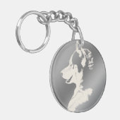 Porte-clés Personnaliser Porte - clé Husky Porte - clé Husky  (Devant gauche)