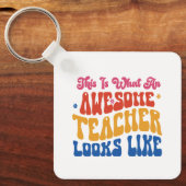 Porte-clés Personnaliser | Professeur génial (Recto)