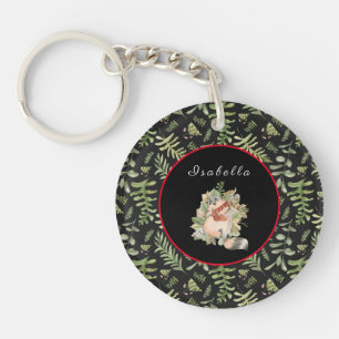 Porte-clés Personnaliser Sleepy Raccoon Texte et couleur