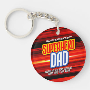 Porte-clés Personnaliser SuperHero Papa