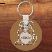 Porte-clés Personnaliser un Chien Chien Chien Chien Chien,<TE (Recto)