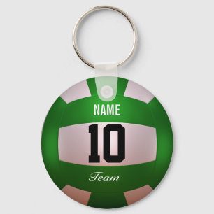 Porte-clés Personnaliser Volleyball Forest Green