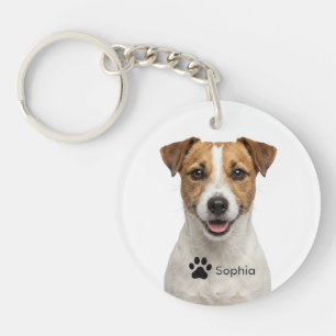 Porte-clés personnalisés chien Jack Russell marron