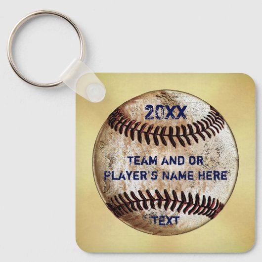 Porte-clés personnalisés de baseball, Faveurs de f (Recto)