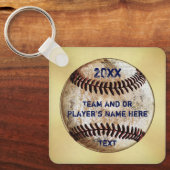 Porte-clés personnalisés de baseball, Faveurs de f (Recto)
