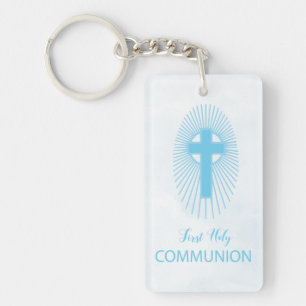 Porte-clés Personnalisez, Croix d'Hostie de Première Sainte C