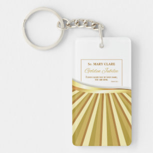Porte-clés Personnalisez, jubilé d'or de la vie religieuse