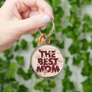 Porte-clés Personnalisez La Meilleure Maman Fête des mères