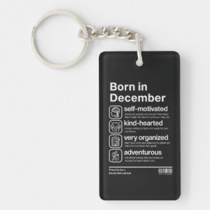 Porte-clés Personnalité de Né en Décembre