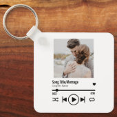 Porte-clés Personnalized Newlywed Photo Song Playlist (Recto)