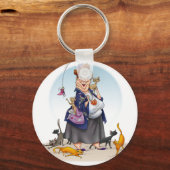 Porte-clés personne du chat (Recto)