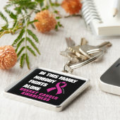 Porte-clés PERSONNE NE SE BAT SEUL...Cancer du sein (Côté)