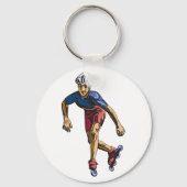 Porte-clés Personne Rollerblading (Recto)