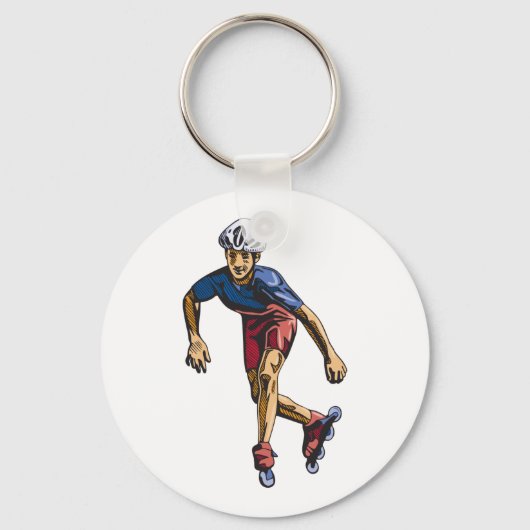 Porte-clés Personne Rollerblading (Verso)