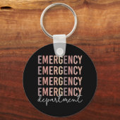 Porte-clés Personnel du service des urgences | infirmière | T (Recto)