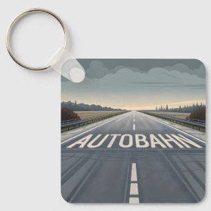 Porte-clés Perspective artistique de la route infinie de l'Au