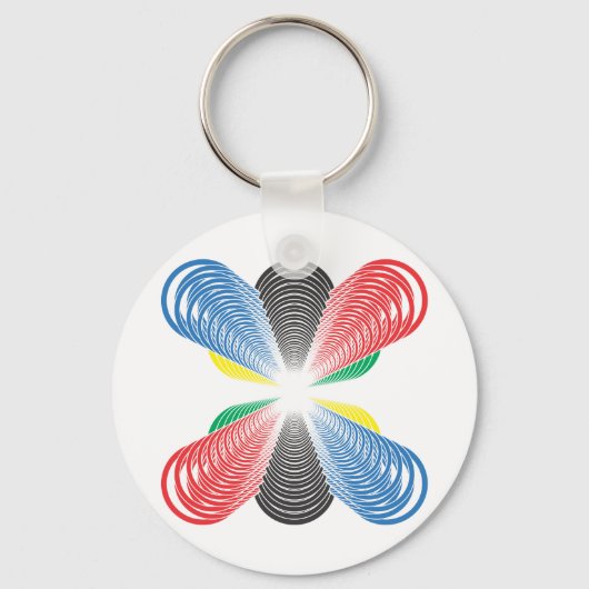 Porte-clés Perspective des cercles olympiques (Recto)
