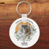 Porte-clés Perte d'animal de compagnie Photo personnalisée Pe (Recto)