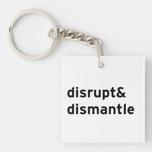 Porte-clés perturber et démanteler (Devant)