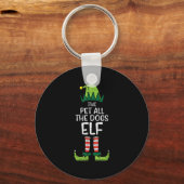Porte-clés Pet All The Dogs Elf Xmas Christmas For Family (Recto)