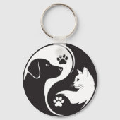 Porte-clés Pet Harmony Yin Yang - Chat et Chien pl (Recto)