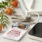 Porte-clés Pet ICE Safety Alert Contact Photo (Devant droit)