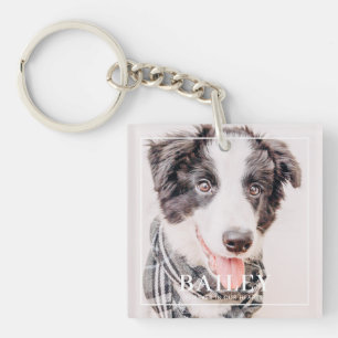 Porte-clés Pet Memorial Keepsaké pour toujours dans nos coeu