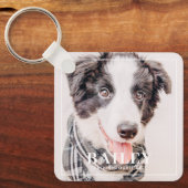 Porte-clés Pet Memorial Keepsaké pour toujours dans nos coeur (Recto)