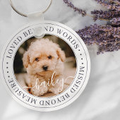 Porte-clés Pet Memorial Love Beyond Words Elegant Chic Photo