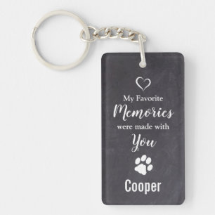 Porte-clés Pet Memorial Photo Sympathy Dog Pet Perte Memorial