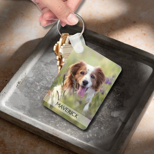 Porte-clés Pet Photo Double Sided Aluminum