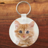 Porte-clés Pet Photo Personalized Cat Keepsake Keychain (Verso)