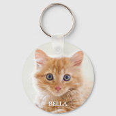 Porte-clés Pet Photo Personalized Cat Keepsake Keychain (Verso)