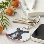 Porte-clés Pet Photo with Name Personalized (Devant droit)