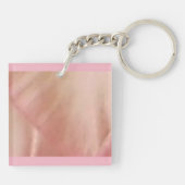 Porte-clés Pétale rose Fleur Porte - clé double face (Dos)