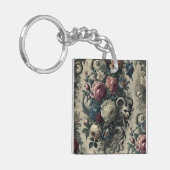 Porte-clés Pétales de Décadence - gothique baroque (Devant gauche)