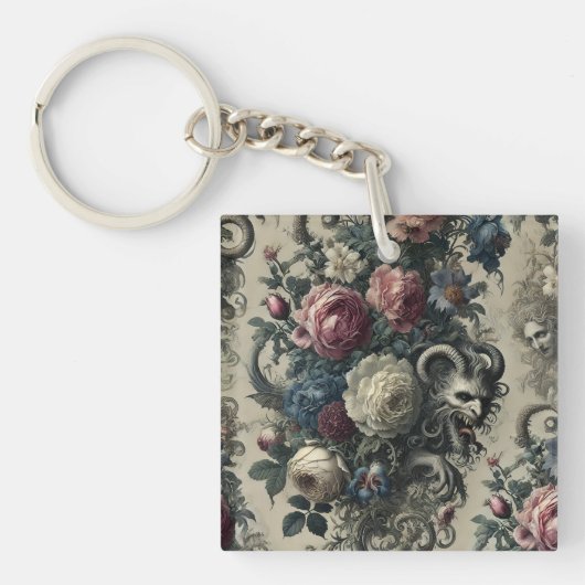 Porte-clés Pétales de Décadence - gothique baroque (Devant)