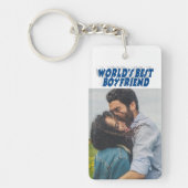 Porte-clés Petit ami photo mer bleu 3d texte (Devant)