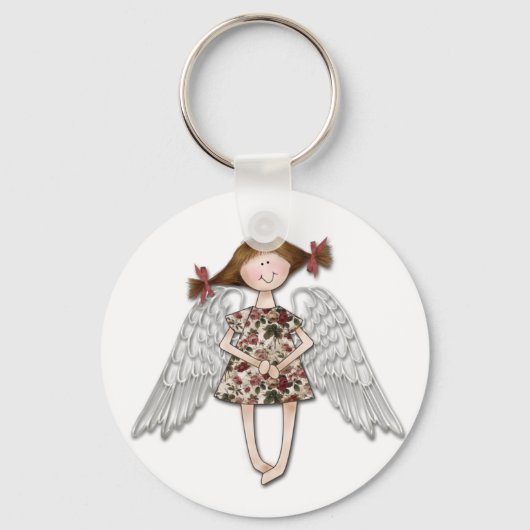 Porte-clés Petit ange fille (Recto)