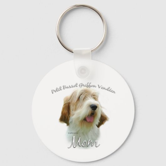 Porte-clés Petit Basset Griffon Vendeen Maman 2 (Recto)