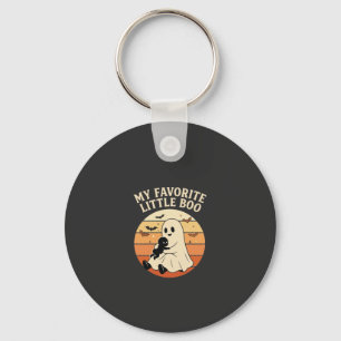 Porte-clés Petit Boo Halloween Fantôme Bébé Rétro Soleil Favo