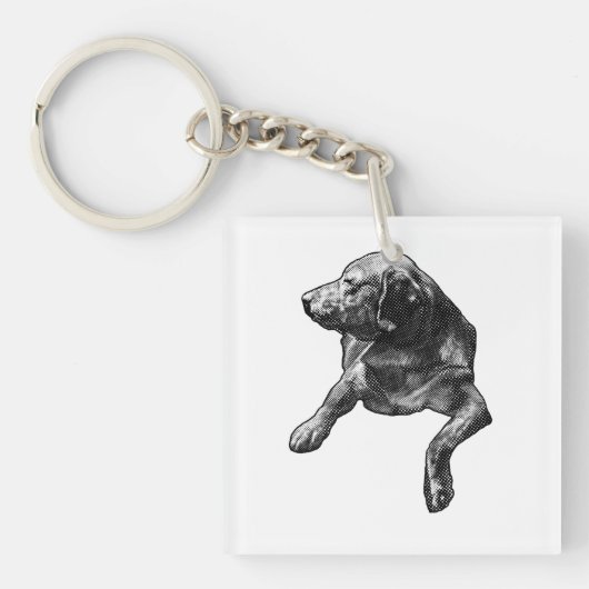 Porte-clés Petit charme de Speckle, Labrador (Devant)