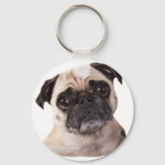 Porte-clés petit chien mignon carlin