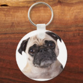 Porte-clés petit chien mignon carlin (Recto)