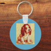 Porte-clés petit chiot beagle mignon (Recto)