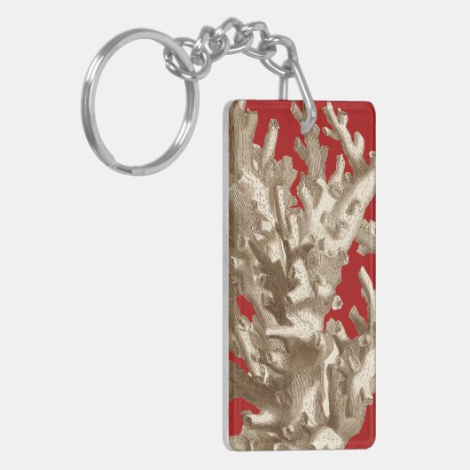 Porte-clés Petit corail en rouge (Devant gauche)