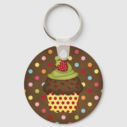 Porte-clés petit cupcake (Recto)